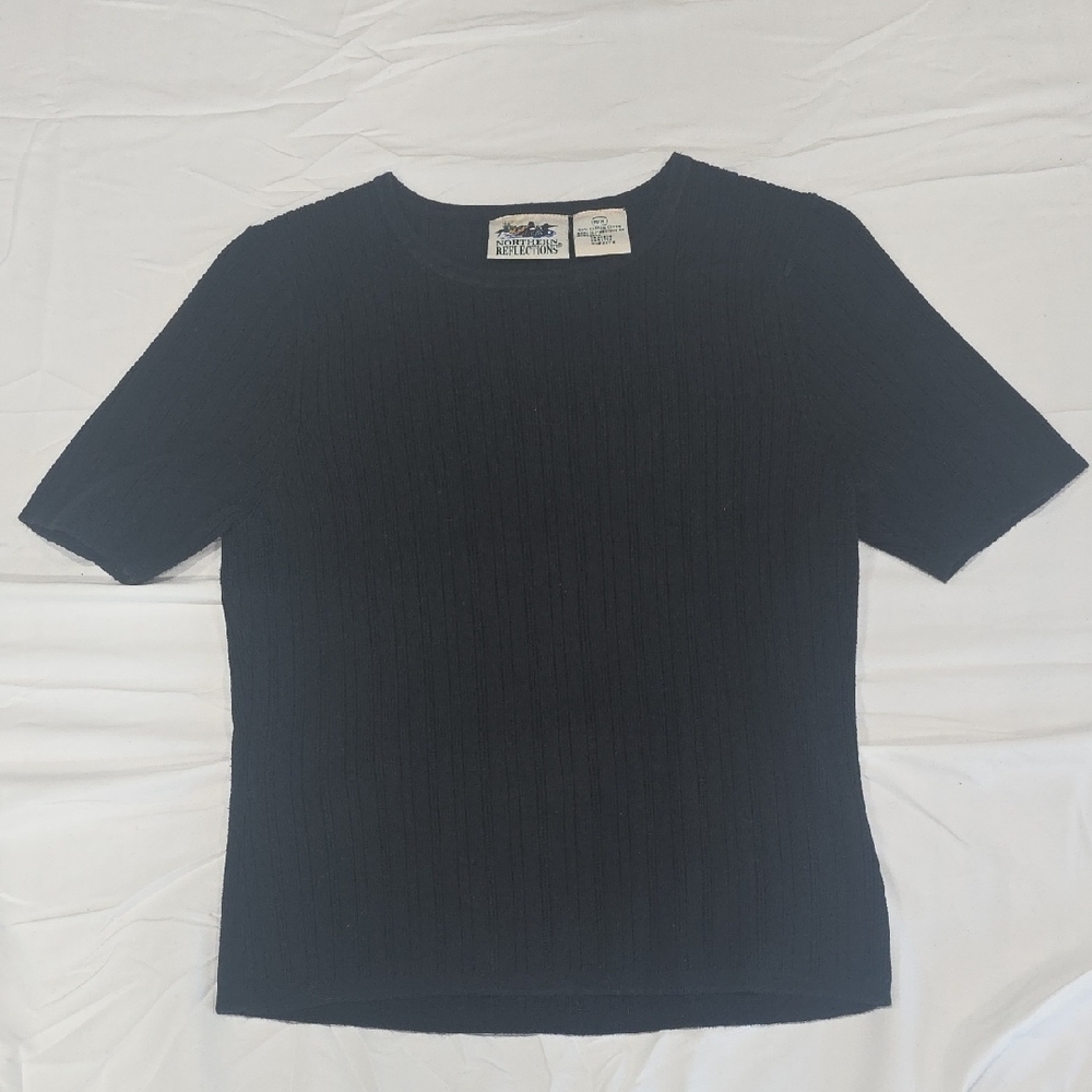 Northern Reflections Charcoal Knit Top